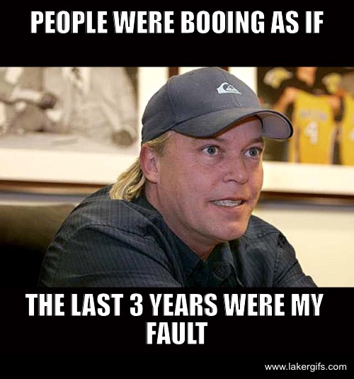 Jim Buss booed Jim Buss booed Meme